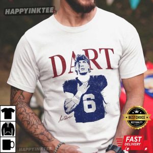 Jaxson Dart New York Giants Vintage T-Shirt