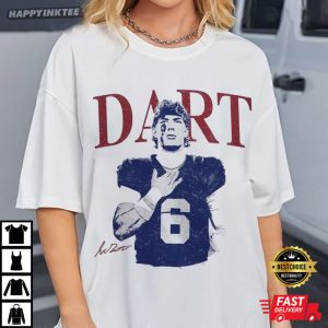 Jaxson Dart New York Giants Vintage T Shirt (2)