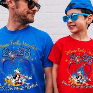 Disney Family Vacation 2026 Custom Matching T Shirt (2)