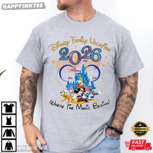 Disney Family Vacation 2026 Custom Matching T Shirt (4)