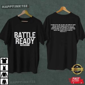 Battle Ready Psalm 144 1 2 Christian T Shirt (2)