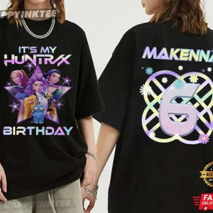 Custom Huntrix Birthday Girl Kpop Demon Hunters T Shirt (1)