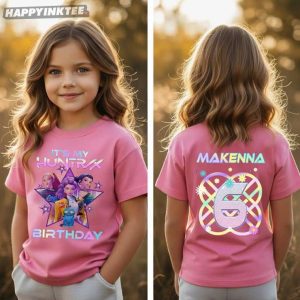 Custom Huntrix Birthday Girl Kpop Demon Hunters T-Shirt