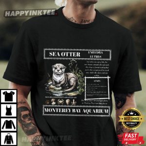 Vintage Sea Otter Monterey Bay Aquarium T Shirt (2)