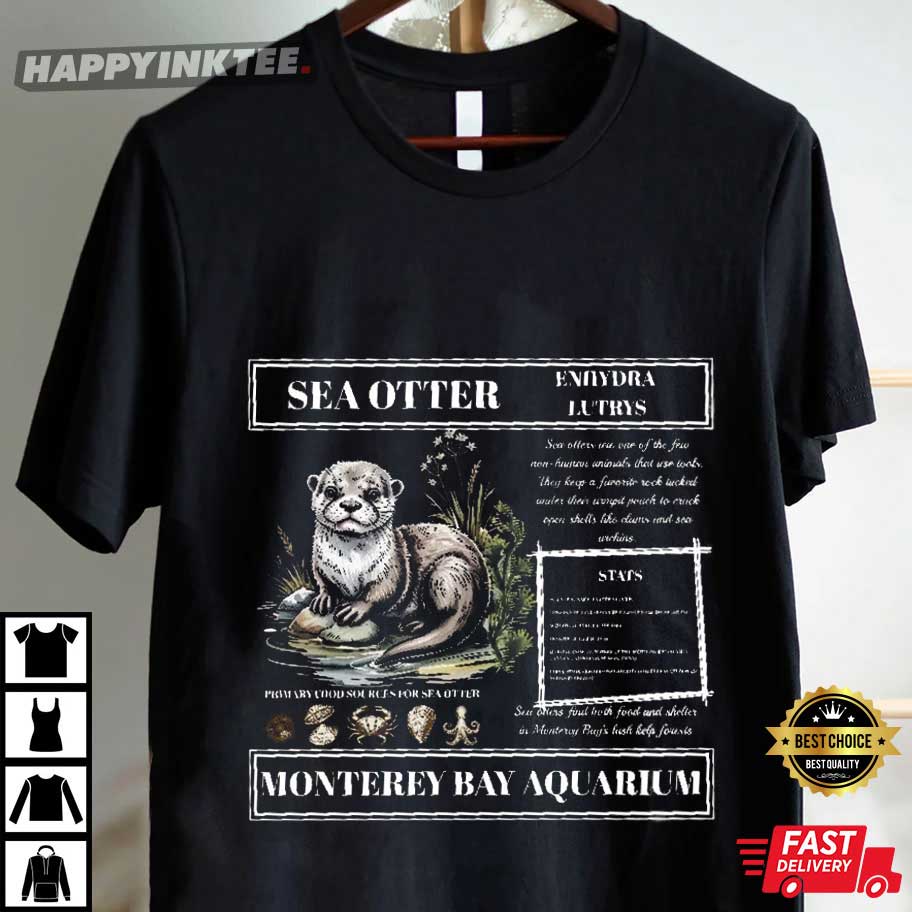 Vintage Sea Otter Monterey Bay Aquarium T-Shirt Vintage Sea Otter Monterey Bay Aquarium T-Shirt