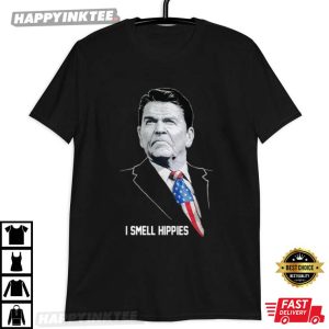 Ronald Reagan I Smell Hippies T Shirt (4)