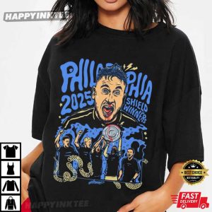 Philadelphia Union Shield Winners 2025 Soccer T Shirt (4)