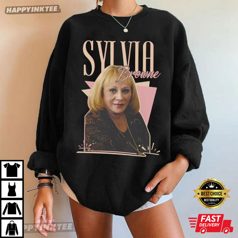 Sylvia Browne Retro Graphic T-Shirt Sylvia Browne Retro Graphic T-Shirt