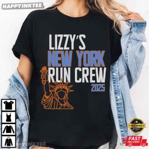 Lizzy’s New York Run Crew 2025 Race Day Support T-Shirt