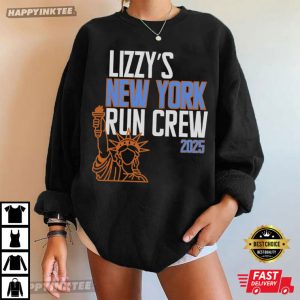 Lizzy's New York Run Crew 2025 Race Day Support T Shirt (1)