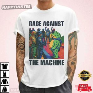 Portland Frog Rage Against The Machine Anti ICE T Shirt (2)