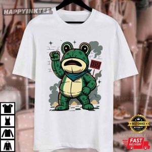 Portland Frog Freedom Resistance Protest T Shirt (2)