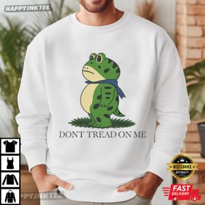 Portland Frog Don't Tread On Me Funny Protest T Shirt 2