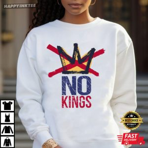 No Kings Anti Authoritarian Protest T Shirt (3)