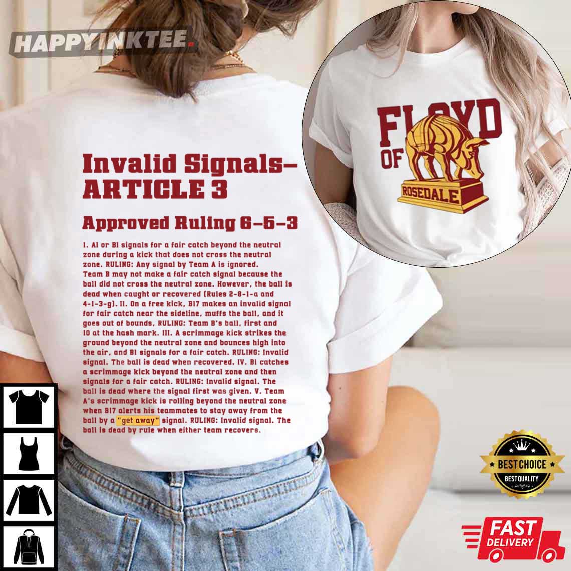 Floyd Of Rosedale Invalid Signals-Article 3 Iowa–Minnesota Football T-Shirt
