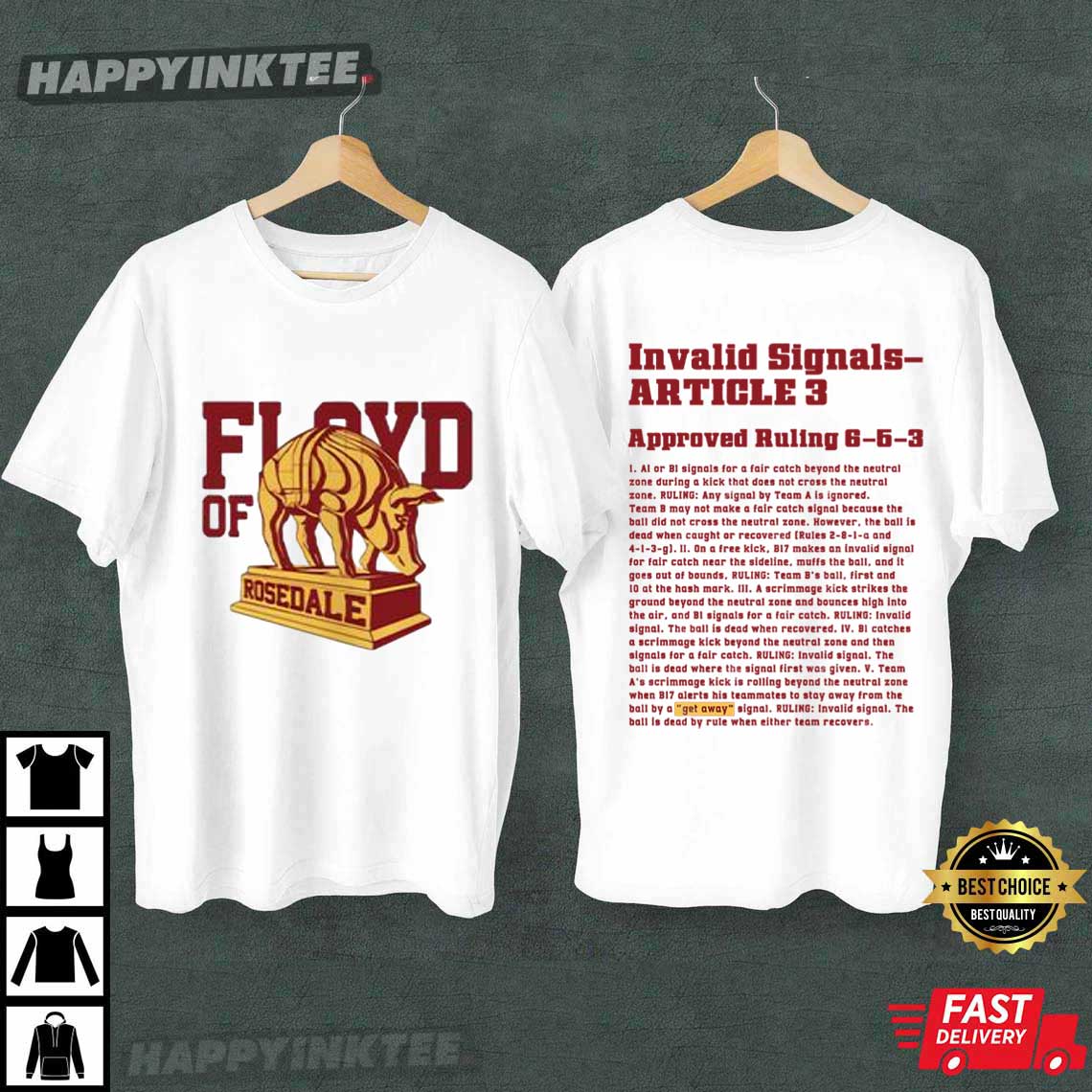 Floyd Of Rosedale Invalid Signals-Article 3 Iowa–Minnesota Football T-Shirt