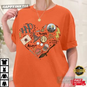 Harry Potter Wizard Heart Icons Bookish T Shirt (2)