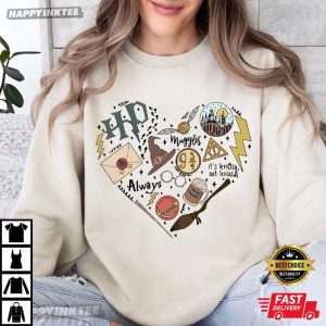 Harry Potter Wizard Heart Icons Bookish T Shirt (3)