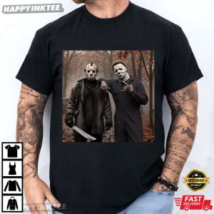 Jason Voorhees Michael Myers Friday The 13th Halloween T-Shirt