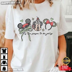 Tis The Season To Be Jolly Disney Mouse Christmas T Shirt (4)