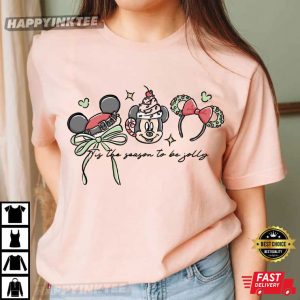 Tis The Season To Be Jolly Disney Mouse Christmas T-Shirt