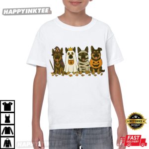 German Shepherd Halloween Housewolf Pack Spooky Dog Lover T Shirt (4)