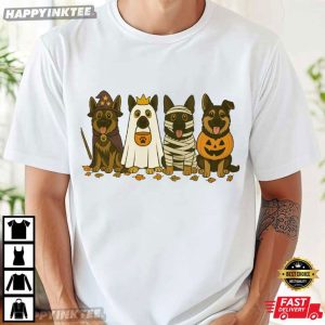German Shepherd Halloween Housewolf Pack Spooky Dog Lover T-Shirt