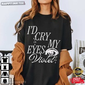 I’d Cry My Eyes Violet Taylor Swift Elizabeth Taylor Music T-Shirt
