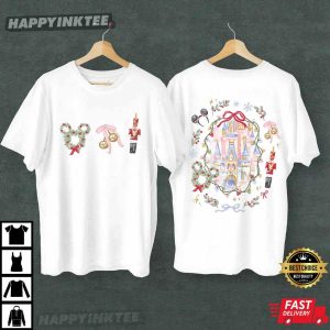Disney Mickey Coquette Bow Holiday Magical Disneyland Christmas T Shirt 2