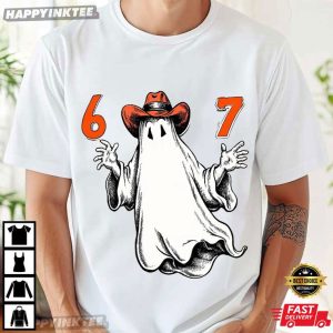 Spooky Ghost 67 Six Seven Vintage Halloween T Shirt (2)