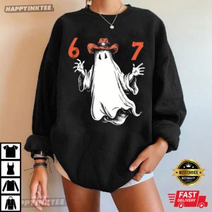 Spooky Ghost 67 Six Seven Vintage Halloween T Shirt (3)