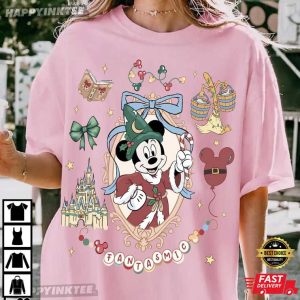 Disney Wizard Mickey Bow Sorcerer Fantasmic Disneyland Christmas T Shirt (2)