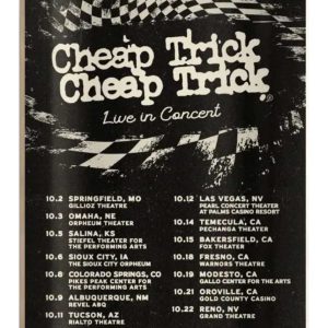 Cheap Trick Tour 2025 US Poster
