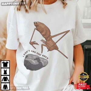 Marcus The Worm I Don't Like This Rock Funny Meme Brainrot T Shirt (4)