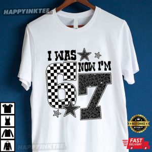 Funny 7th Birthday I Was 6 Now I'm 7 T Shirt (3)