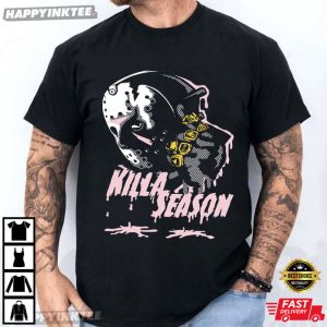 Jason Voorhees Killa Season Air Jordan 5 Medium Soft Pink Sneaker Matching T Shirt (3)