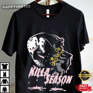 Jason Voorhees Killa Season Air Jordan 5 Medium Soft Pink Sneaker Matching T Shirt (4)