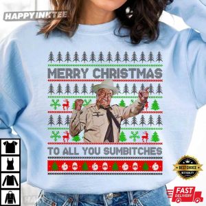 Smokey And The Bandit Merry Christmas Too All You Sumbitches T Shirt (2)