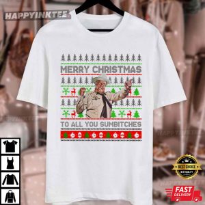 Smokey And The Bandit Merry Christmas Too All You Sumbitches T Shirt (4)
