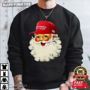 Santa Claus MAGA Trump Support Political Christmas T Shirt (4)