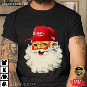 Santa Claus MAGA Trump Support Political Christmas T-Shirt