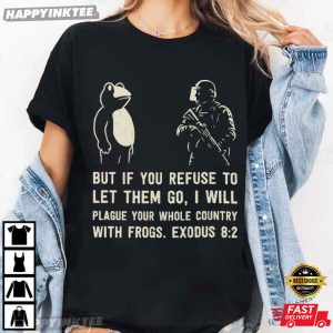 Portland Protest Frog Exodus 82 Bible Verse Anti ICE Political T Shirt (4)