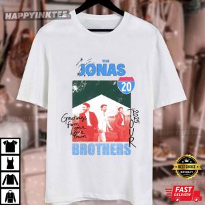 The Jonas Brothers Greeting From Your Home Town 2025 Tour T Shirt (1)