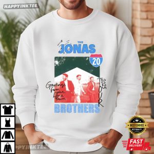 The Jonas Brothers Greeting From Your Home Town 2025 Tour T Shirt (3)