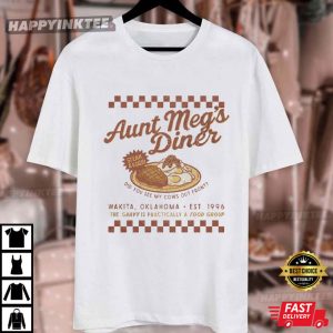 Aunt Meg's Diner 1996 Retro Film Twister Movie T Shirt (2)