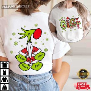 Gigi Grinch Custom Name Christmas Gift T-Shirt