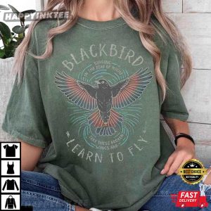 Blackbird The Beatles Song Lyrics Comfort Colors T Shirt (2)