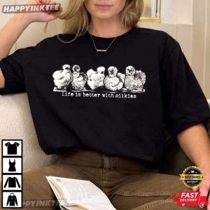 Life Is Better With Silkies Chicken Retro Graphic T-Shirt