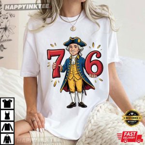Six Seven 6 7 7 6 George Washington Funny T Shirt (4)