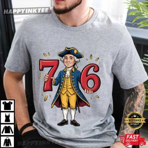 Six Seven 6 7 7 6 George Washington Funny T Shirt (1)